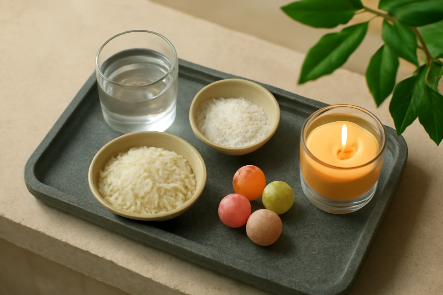 Mâm cúng mùng 2 và 16 gọn cho cửa hàng nhỏ: danh sách tối giản, cách bày và giữ vỉa hè sạch