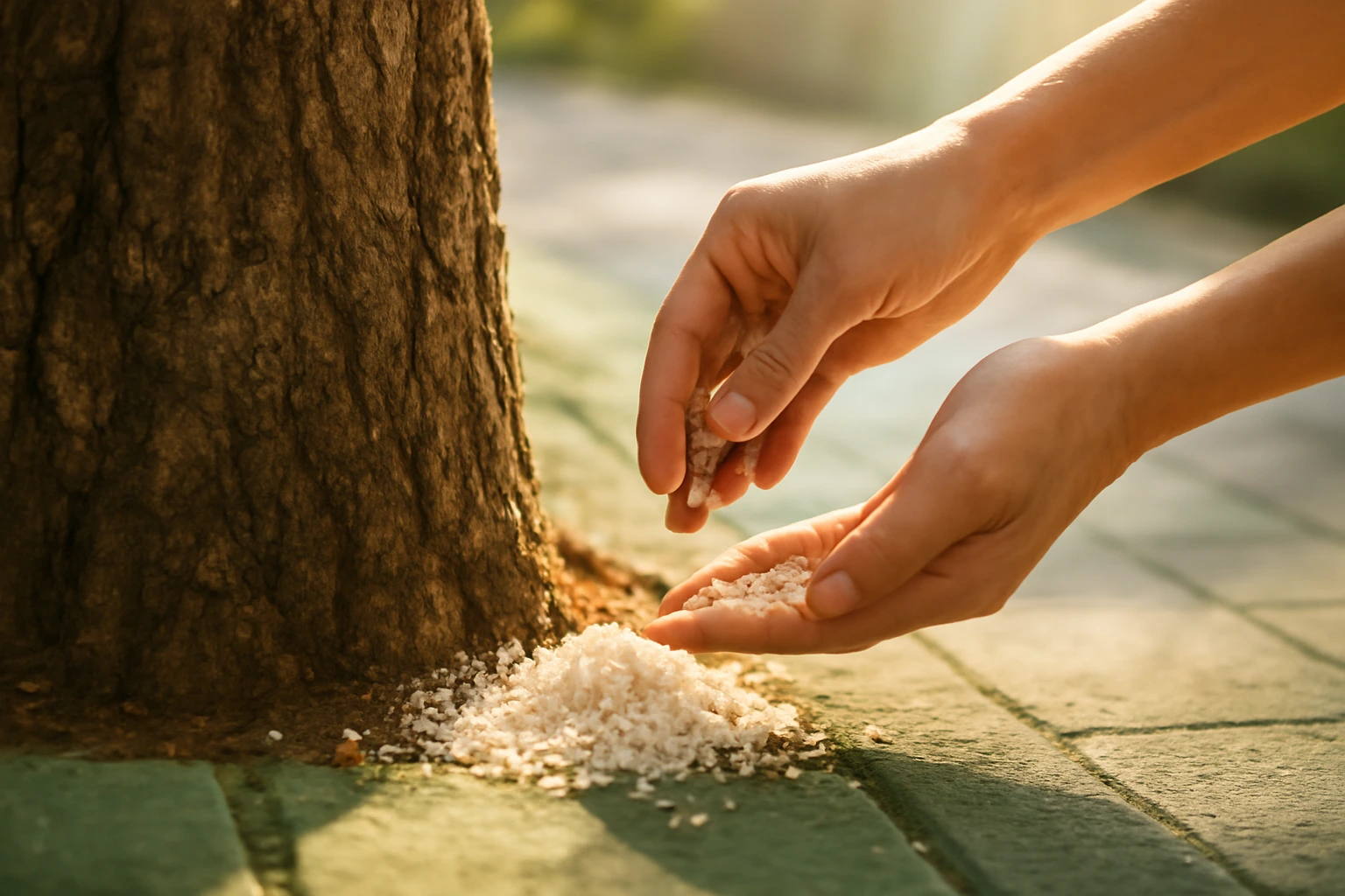 Sau lễ cúng cô hồn xử lý đồ cúng thế nào: rải gạo muối, chia bánh trái, đổ cháo và dọn sạch không lãng phí